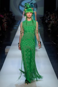 Model on the catwalk