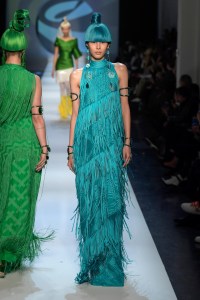 Model on the catwalk