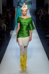 Model on the catwalk