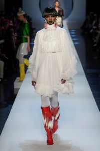 Model on the catwalk