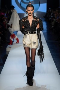 Model on the catwalk