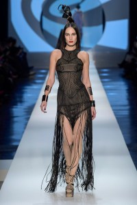 Model on the catwalk