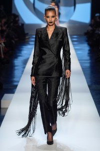 Model on the catwalk