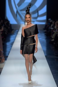 Model on the catwalk