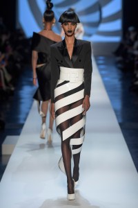 Model on the catwalk