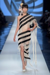 Model on the catwalk