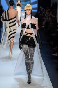 Model on the catwalk