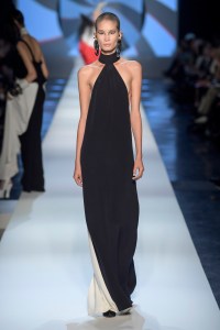 Model on the catwalk