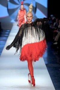 Model on the catwalk