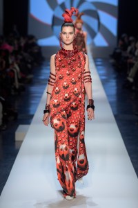 Model on the catwalk