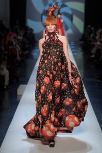 Model on the catwalk