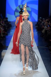 Model on the catwalk