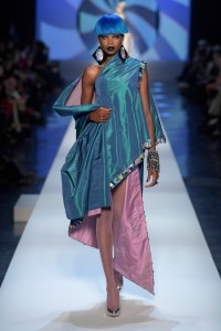 Model on the catwalk