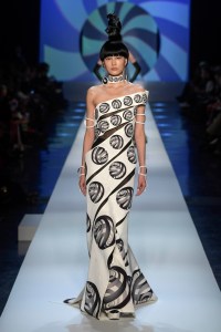 Model on the catwalk