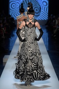 Model on the catwalk