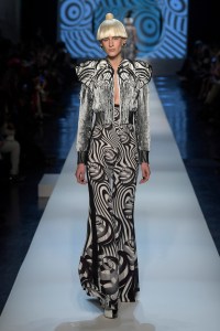 Model on the catwalk
