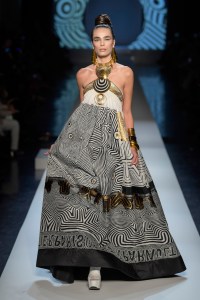 Model on the catwalk