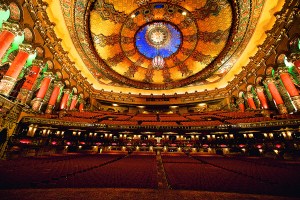 Interior of the Fox Theatre built in 1928 in Detroit Michigan.