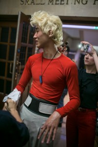 Backstage at Kiko Kostadinov Men's Fall 2018
