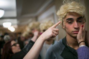Backstage at Kiko Kostadinov Men's Fall 2018