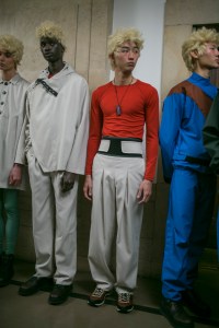 Backstage at Kiko Kostadinov Men's Fall 2018