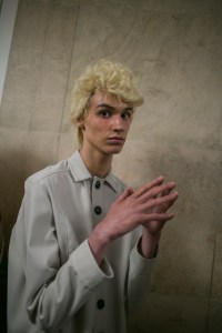 Backstage at Kiko Kostadinov Men's Fall 2018