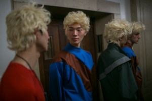 Backstage at Kiko Kostadinov Men's Fall 2018
