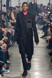 Model on the catwalk