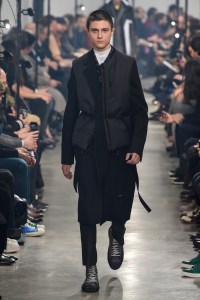 Model on the catwalk