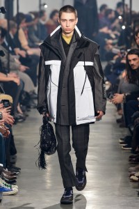 Model on the catwalk