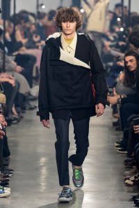 Model on the catwalk