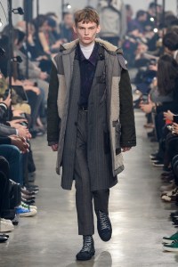 Model on the catwalk