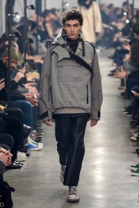 Model on the catwalk