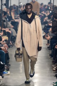 Model on the catwalk