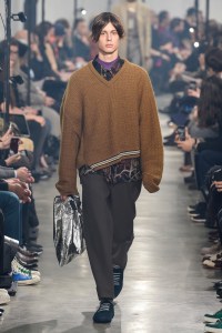 Model on the catwalk