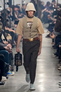 Model on the catwalk