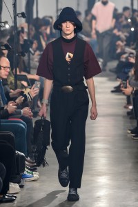 Model on the catwalk