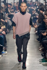Model on the catwalk
