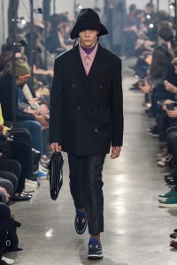 Model on the catwalk