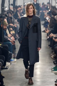 Model on the catwalk