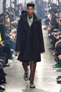 Model on the catwalk