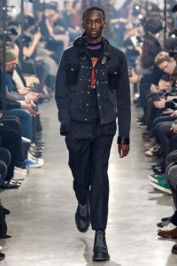 Model on the catwalk