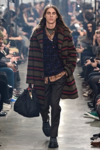 Model on the catwalk