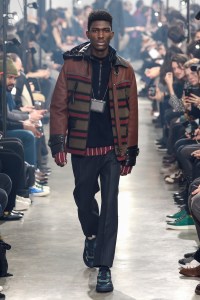 Model on the catwalk