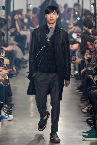 Model on the catwalk