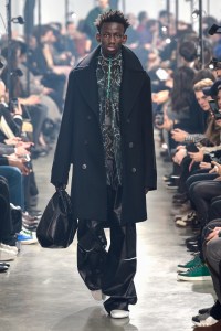 Model on the catwalk