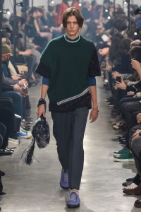 Model on the catwalk