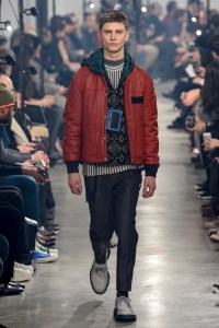 Model on the catwalk