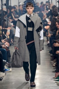 Model on the catwalk