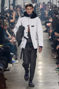 Model on the catwalk